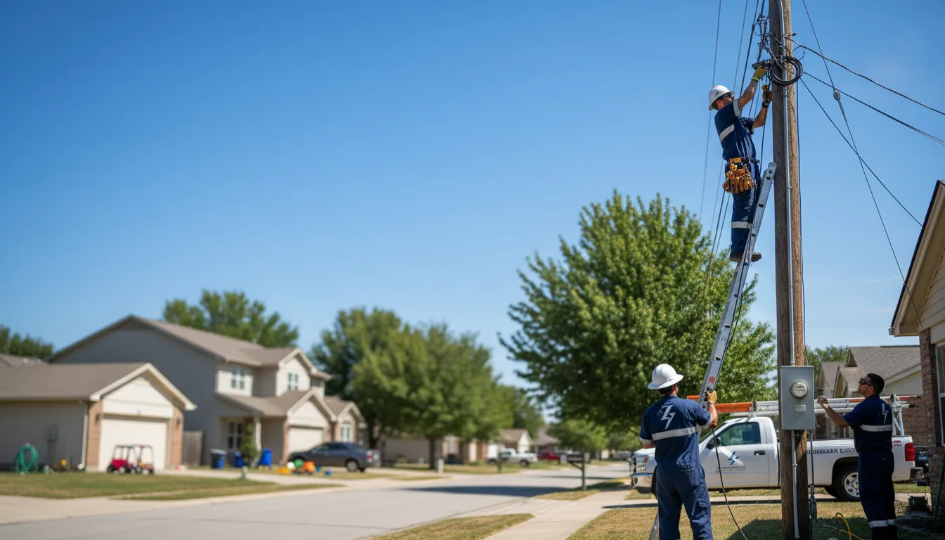Residential electrician providing installation services in Rockwood, MI